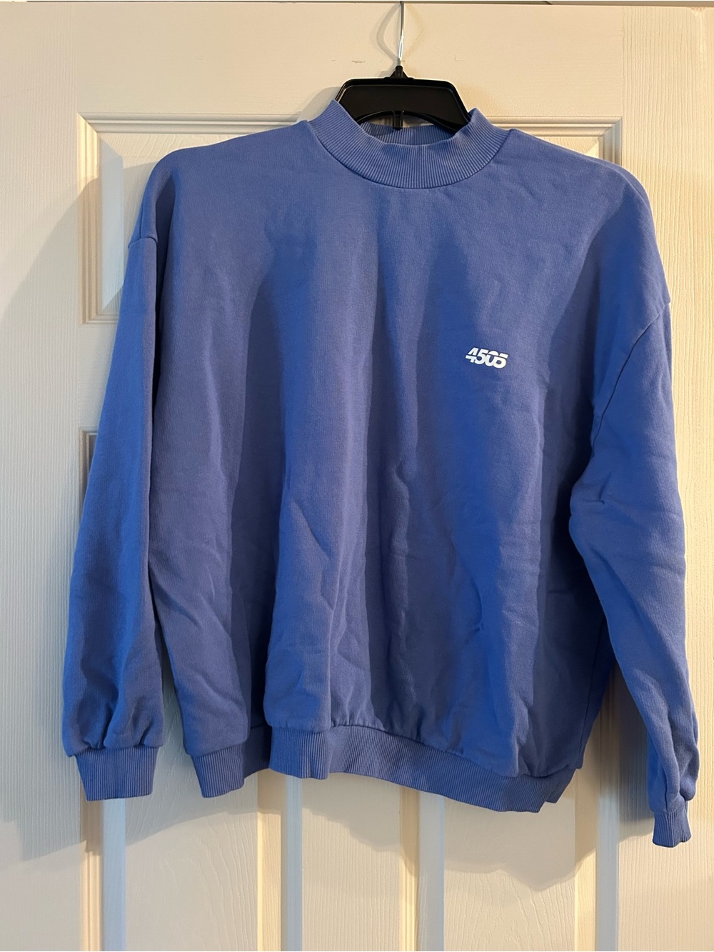 ASOS Periwinkle Mock Neck Sweatshirt